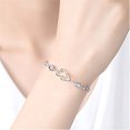 thumbnail image 6 of LEHOZIHEQ Love Silver Bracelet for Women,Bracelet Shiny Crystal Diamond Adjustable Bracelet Mother's Day Jewelry Gift Birthday Christmas Gifts, 6 of 9