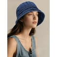 thumbnail image 3 of PULLIMORE 3PCS Denim Bucket Hat - Classic Unisex Sun Hat for All Seasons (3 Colors), 3 of 6