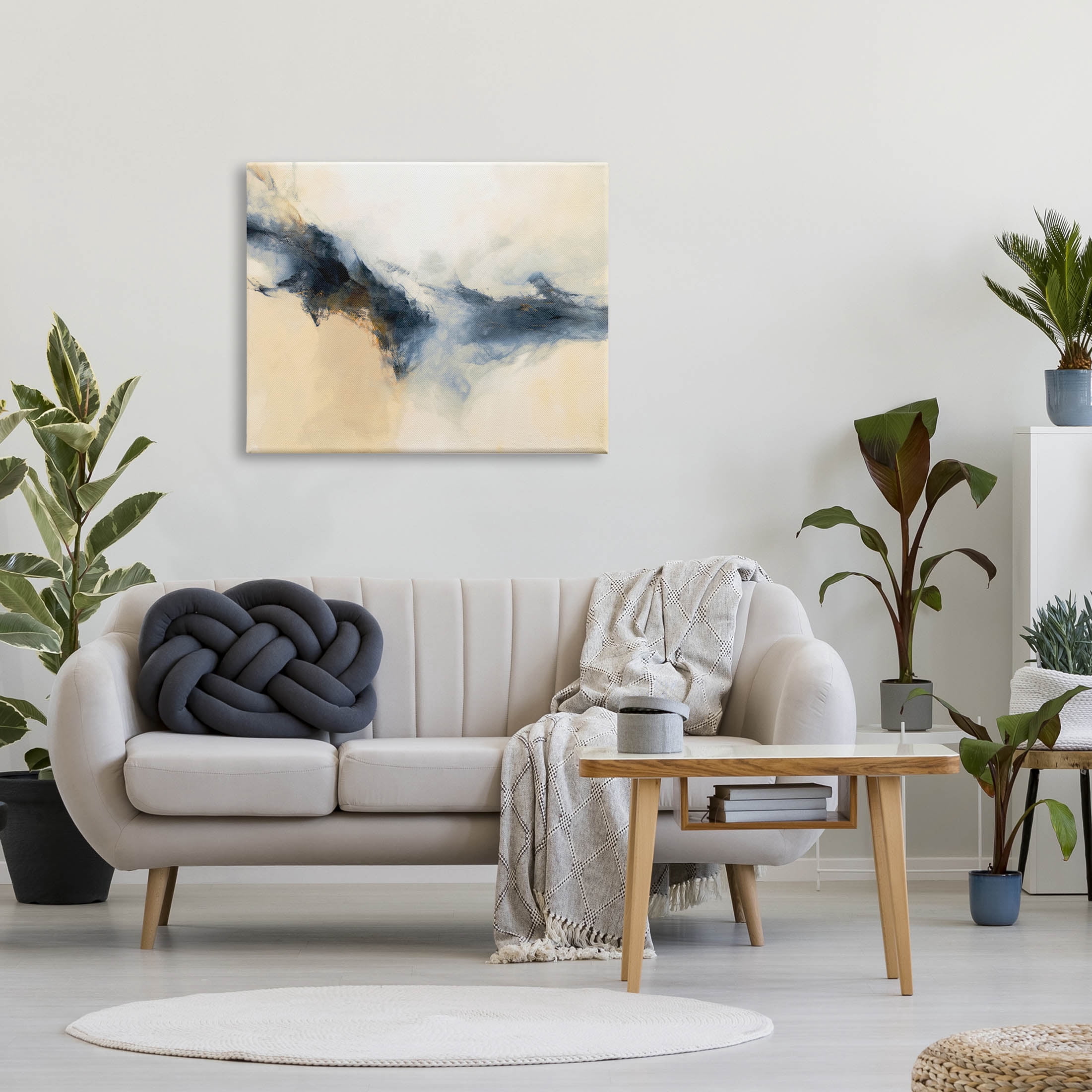 Stupell Industries Fluid Contemporary Shape Arrangement Graphic Art Gallery Wrapped Canvas Print Wall Art, Design by Dina D’Argo