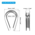 thumbnail image 2 of Unique Bargains M3 Stainless Steel Thimble, 20 Pack Wire Rope Thimbles for 1/8' Wire Rope, 2 of 6