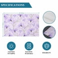 thumbnail image 6 of Purple Flowers Placemats Set of 8, Botanical Florals Plants Country Aesthetic Placemats for Dining Table, Place Mats for Kitchen Tabletop, Waterproof Wipeable Dining Table Mats Set, 6 of 9