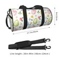 thumbnail image 2 of Rocae Easter Egg3 Print Round Travel Duffel Bag and Fitness Bag, Women's Waterproof Weekend Tote, Men's Travel and Fitness Essentials, 2 of 8