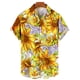thumbnail image 3 of Camisas hawaianas para hombre, camisas con estampado 3D de girasoles para hombre, ropa de moda con solapa de manga corta para hombre, camisetas holgadas de gran tamaño, 3 of 5