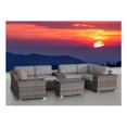 thumbnail image 2 of Living Source International 10-Piece Wicker / Rattan Sectional Set in Gray/Brown, 2 of 8