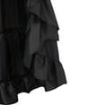 thumbnail image 4 of GERsome Women’s Steampunk Gothic Skirt High Low Ruffle Victorian Skirt Renaissance Bustle Skirt, 4 of 4
