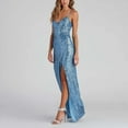 thumbnail image 4 of Njagoc3 Womens Sleeveless V - Neck High - Slit Midi Dress, Flowy Casual Gown, Beach & Vacation Evening Wear, 4 of 6
