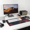 thumbnail image 6 of Bingfone Red Moon Shark Sailboat Large Gaming Mouse Pad,Extended Desk Mousepad with Stitched Edges,Non-Slip Base,Water Resist Keyboard Pad for Gamer, Office & Home, 29.5 x 16 in, 6 of 6