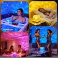 thumbnail image 6 of Alficedo Rechargeable Shower Light, 16 Color Changeable Ocean Wave Projector Light, Waterproof Shower Lamp with Remote, Rotating Flame Water Ripple Lamp for Bathroom, Shower, Bedroom, 6 of 7