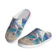 thumbnail image 2 of Kdxio Dolphin Rainbow Horse Women's Men's Slippers Plush Slip-On House Slipper for Winter Indoor Soft Cushion Non-slip Fluffy Slides Slippers-39/40, 2 of 7
