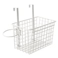 thumbnail image 1 of MasteelfCA Cupboard Door Hanging Storage Rack Multifunction Kitchen Bathroom Free Nail Shelf with Hair Drier Rack (White), 1 of 7