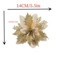 thumbnail image 4 of Flores artificiales de 5 piezas y 14cm para decoración del hogar, adornos de Navidad para árbol de Navidad, decoración de Año Nuevo, 4 of 4