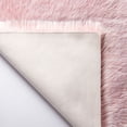 thumbnail image 5 of Phantoscope Ultra Soft Faux Fox Fur Pink, Indoor Area Rug, 2 x 3 ft, Rectangle, 5 of 5