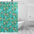 thumbnail image 2 of FREEAMG Shower Curtains Monkey and Banana Curtain，Waterproof Fabric Decor Shower Curtains for Bathroom Set with 12 Hooks, 66"x 72", 2 of 6