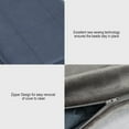 Grey Heavy Sensory 80 in. x 60 in. 23 lb. Weighted Blankets with Cover