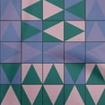 thumbnail image 1 of oneOone Cotton Silk Dark Teal Blue Fabric Geometric Sewing Craft Projects Fabric Prints By Yard 42 Inch Wide, 1 of 4