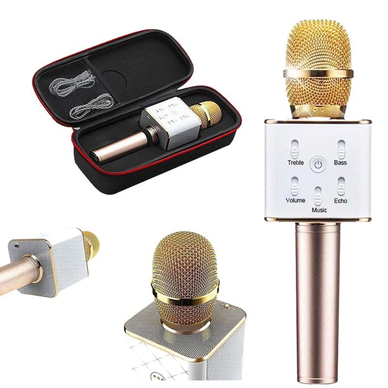 Wireless Bluetooth Karaoke Microphone 4 in 1 Portable Handheld Karaoke Mic Machine Birthday Thanksgiving Christmas Best Gifts Home Party Favor Singing for Android//iPhone//iPad//PC and All Smartphone