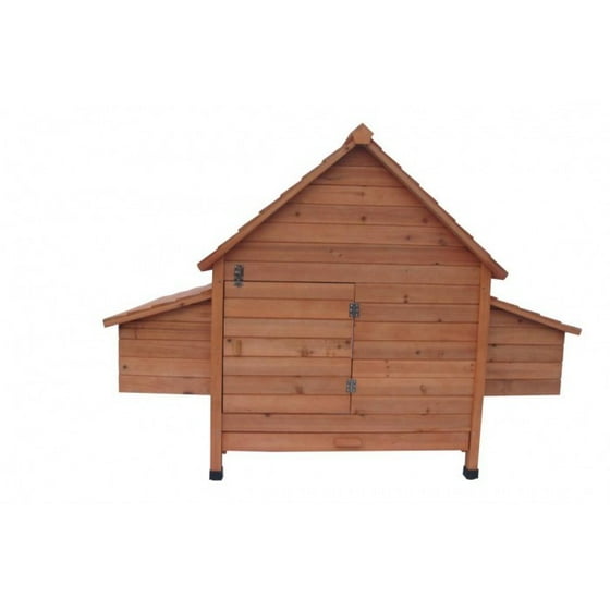 Chickencoopoutlet 62 Wood Hen Chicken Duck Poultry Hutch House Coop Cage With 6 Nesting Boxes