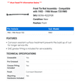 thumbnail image 2 of Front Tie Rod Assembly - Compatible with 1983 - 1986 Nissan 720 RWD 1984 1985, 2 of 2