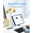 thumbnail image 5 of LENTION USB C Hub with 4 USB 3.0&Type C Charging Multiport Adapter Compatible MacBook,Windows,Chrome(C31,Gray), 5 of 17