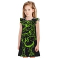 thumbnail image 1 of Balery DINOSAUR IN SPACE Camisón de princesa para niñas, pijama de algodón con mangas abullonadas, suave y bonito.-XX-Large, 1 of 6