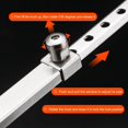 thumbnail image 3 of PinesC 1PC Boat Cover Support Pole System Telescopic Wind Support for Windows Sturdy Steel Limiter with Angle Adjustments Sliding Support Accessories for Gusset Fixing Silver, 3 of 5