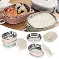 thumbnail image 2 of Boîte Bento Isolée avec Poignée Pliable, Boîte à lunch Chaude Empilable portable en Acier Inoxydable, Boîte à lunch Isolée, Boîte à lunch [une Seule Couche], 2 of 9