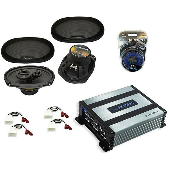 HA-R69 Toyota FJ Cruiser 07-14 450W Speakers, HA-A400.4 800W Amp & 10 Gauge Kit