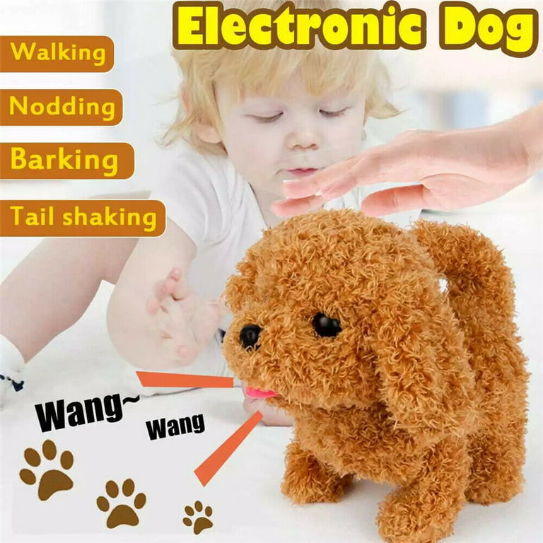 zjchao Interactive Dog Toys, Dog Electric Bouncing Toy Vibrating and  Sounding Plush Cartoon for Motorized Entertainment Interactive Dog Toy  Barking