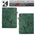 thumbnail image 2 of for iPad Pro 11 Inch (2024/2022/2021/2020/2018 Model), iPad Air 5/4 (10.9-Inch) Case, PU Leather Flip Case with Credit Card Slot Auto Sleep/Wake Kickstand Shockproof Full Body Ptotective, Green, 2 of 10