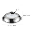 thumbnail image 2 of Nuolux Universal Stainless Steel Lid Cover for Frying Skillet Wok Dome Cooking Replacement Basting Griddle, 2 of 6