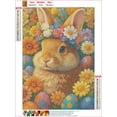 thumbnail image 3 of HsdsBebe Easter DIY Diamond Art Painting Kit, Rabbit Art Craft Gem Painting Adult and Children DIY Full Round 5D Diamond Drill Kit, 3 of 6