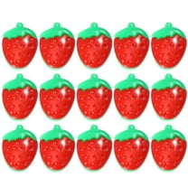 TAILTOSS 100pcs Unique Strawberry Buttons for Hand Sewing Accessories Red Plastic Buttons for Shoes