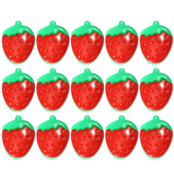 TAILTOSS 100pcs Unique Strawberry Buttons for Hand Sewing Accessories Red Plastic Buttons for Shoes