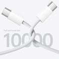 thumbnail image 4 of Cable iBox Tipo-C A Tipo-C, 2m, 60W, Trenzado, Blanco, 4 of 7