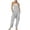 Light Gray, variant on Women's Jumpsuit with Solid Suspender Detailing for Casual Everyday Wear—Effortless -Piece Suit with Pockets