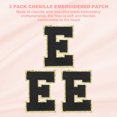 thumbnail image 3 of Chenille Sew on Letter Patch, Self Adhesive Patch Letter-E, 3 of 6