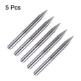 thumbnail image 3 of Uxcell 5 Pack CNC V Bit 20 Degree 1/8" Shank 0.5mm Tip Engraving V Bits Chamfer End Mill, 3 of 7