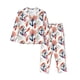 thumbnail image 1 of Fotbe Koi Fish And Corals Conjunto de Pijama de Manga Larga para Mujer con Estampado, Ropa de Dormir de 2 Piezas, Conjunto de Casa Suave y Cómodo con Bolsillos-X-Large, 1 of 7