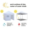 thumbnail image 2 of Terracemaster Full Zippered Walls for 10x10 Easy Pop Up Canopy Tent 4 Sidewalls ONLY,Sky Blue, 2 of 5