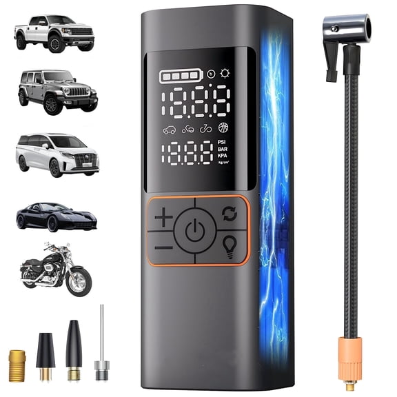Amener Portable Tire Inflator 180PSI 6000mAh Air Compressor Auto Shut Off