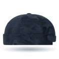 thumbnail image 5 of Hsqqdc Men Unisex Adjustable Docker Hat Brimless Melon Skin Cap Rolled Cuff Sailor Beanie, 5 of 7