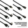 thumbnail image 4 of USB to USB Right Angled Cable USB 2.0 Silicone Flat Wire Supports 5V 2A Charging 480Mbps Data Transfer Cable, 4 of 8