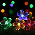 thumbnail image 1 of Luz Solar de jardín, iluminación Led de flores, guirnalda de luces navideñas para exteriores, lámpara de cadena, adorno de flores, decoración del hogar para fiestas, 1 of 3
