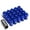 Blue, variant on J2 Engineering LN-T7-023-15-BL J2 Engineering 7075 -T6 Forged Aluminum M12X1.5 20Pcs 40mm Height Open -End Lug Nut Sets w / Socket Adapter (Blue)