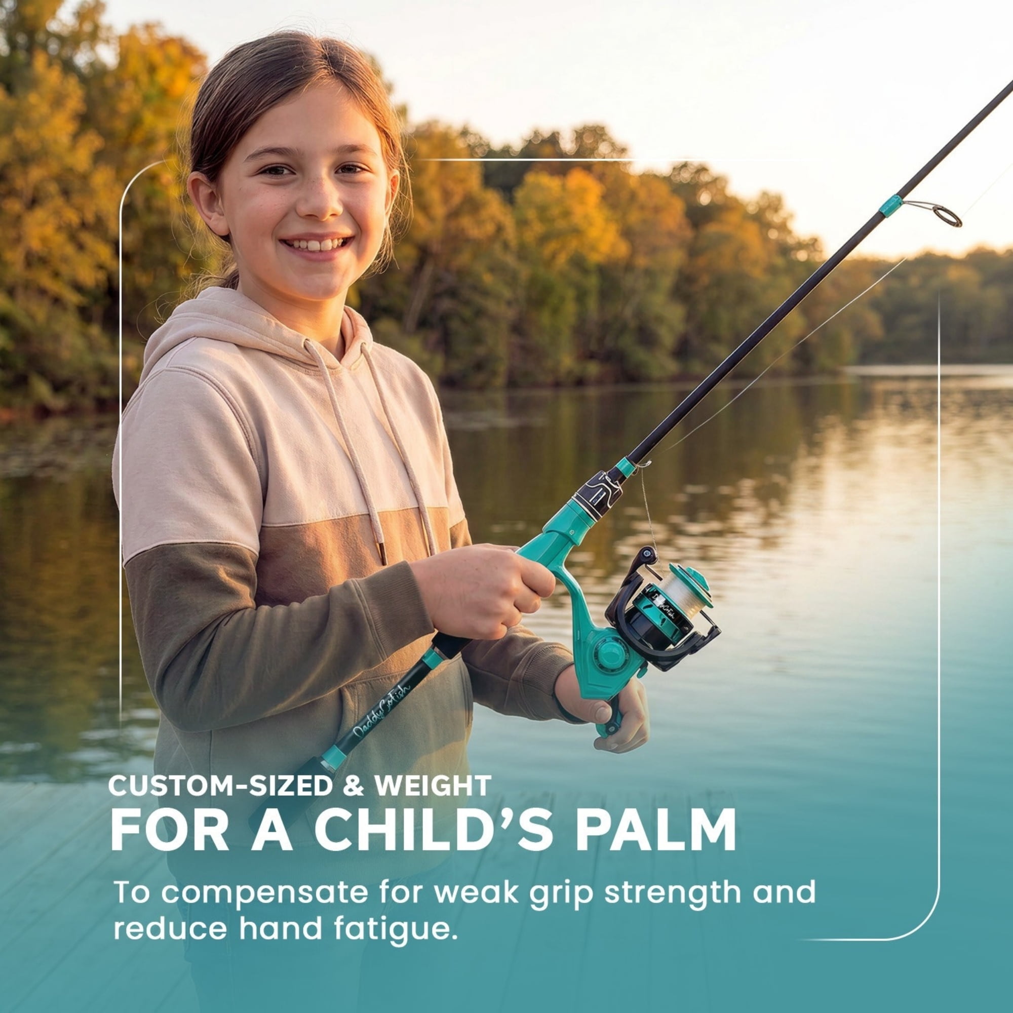 DaddyGoFish Spinning Fishing Rod and Reel Combo Set with Tackle Box | Fishing Pole | Carbon Fiber Telescopic Fishing Rod Kit | Spinning Reel for Travel Saltwater Freshwater Fishing Gear Kit