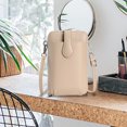 thumbnail image 5 of Bolso pequeño bandolera de hombro para teléfono móvil | Mini bolso de cuero PU con correa ajustable | Porta tarjetas y efectivo | Diseño compacto y ligero | Interior estructurado protector | Moda, 5 of 5