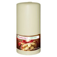 Holiday Time 6" Pillar Candle, Vanilla Cookie