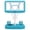 Light Blue, variant on Costway Outdoor Poolside Basketball Goal System with 42 Inches Shatterproof PC Backboard Navy Blue