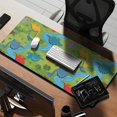 thumbnail image 2 of Long Mouse Pads for Desk,Dinosaurs River Volcano Green Pattern Desk Mats on Top Of Desks, Desk Mouse Pad Extra Large with 3mm Non-Slip Base and Stitched Edge for Gaming,Office,Work,Home 35.4"x15.7", 2 of 6