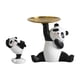 thumbnail image 1 of Estatua de panda con bandeja, adorno de escritorio para balcón, entrada y armario. Bandeja de panda, 1 of 9